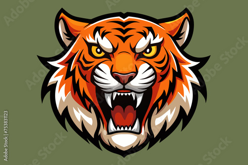 tiger head vector