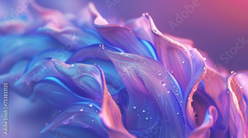 Slow Motion Bluebell: Close-ups unveil the leisurely, wavy bloom of wildflower bluebell petals.