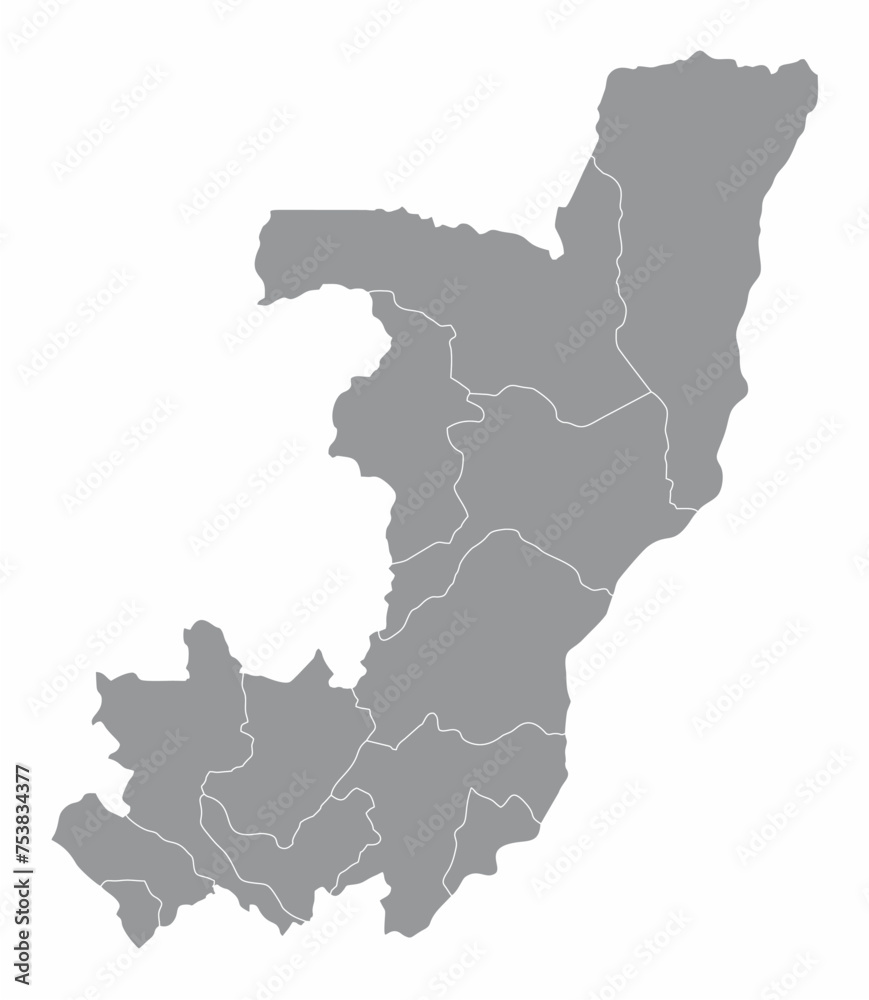 Congo administrative map