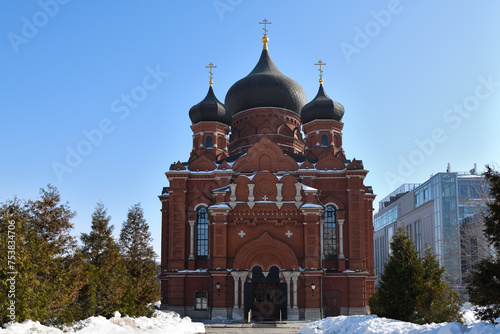 Dormition Cathedral in Tula city in Russia photo