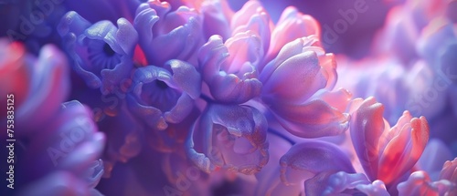 Warmth in Petals: Macro lenses showcase the comforting warmth blending within wildflower bluebell petals.