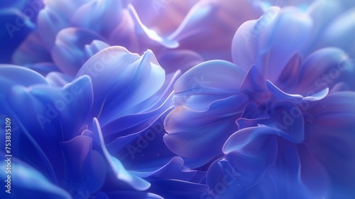 Wildflower Elegance: Macro lenses showcase the graceful fluidity of bluebell petals from the wild.