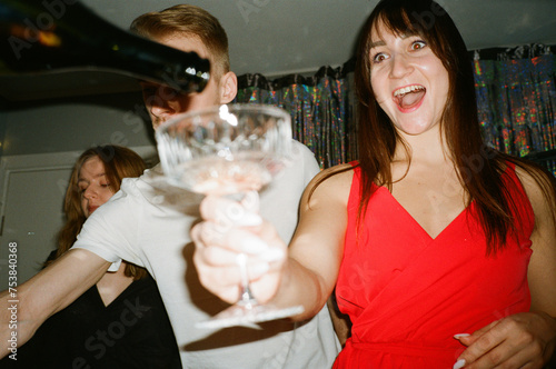Celebrating with friends 