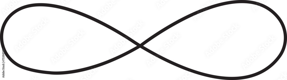 Infinity black line icon. Infinity, eternity, infinite, endless, loop symbols. Unlimited infinity flat style stock vector isolated on transparent background sign made with mobius strip. Infinity black line icon. Infinity, eternity, infinite, endless, loop symbols. Unlimited infinity flat style stock vector isolated on transparent background sign made with mobius strip.
