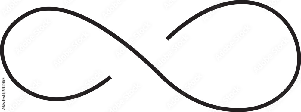 Infinity black line icon. Infinity, eternity, infinite, endless, loop symbols. Unlimited infinity flat style stock vector isolated on transparent background sign made with mobius strip. Infinity black line icon. Infinity, eternity, infinite, endless, loop symbols. Unlimited infinity flat style stock vector isolated on transparent background sign made with mobius strip.
