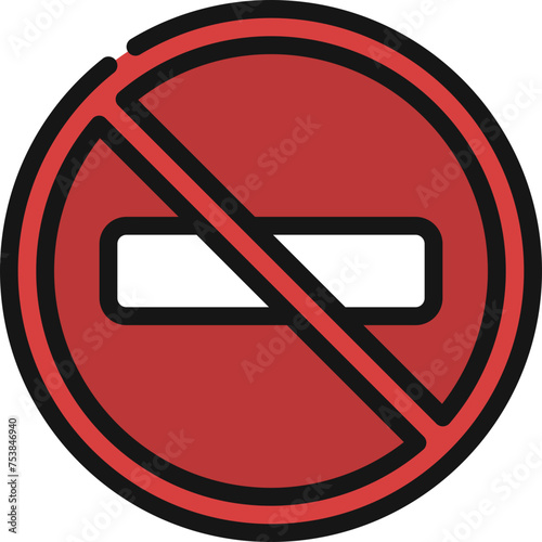 No Entry Sign Icon