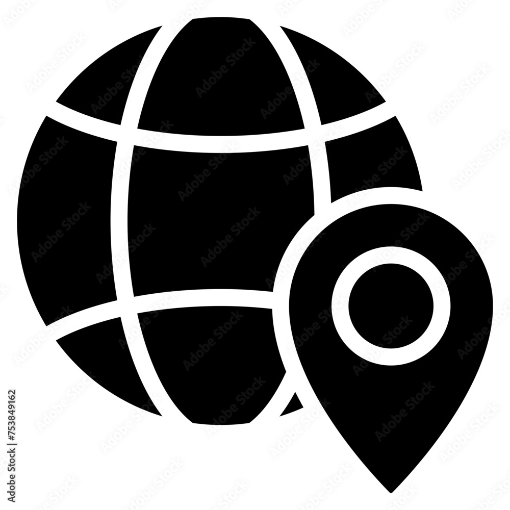 Global Location Icon Global Location Icon
