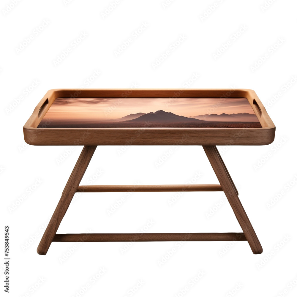 Tray table isolated on transparent background Tray table isolated on transparent background