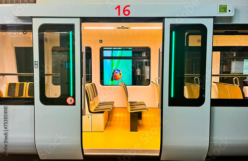 WUPPERTAL, GERMANY Wuppertaler Schwebebahn (meaning Wuppertal Suspension Railway) above River Wupper is the oldest electric elevated railway with hanging cars in the world. The Schwebahn floating tram