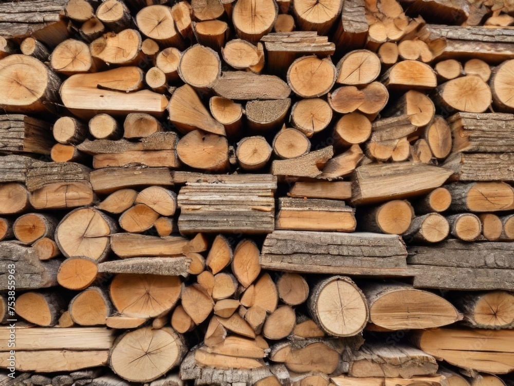 Background of firewood stacked on top of each other. Background of firewood stacked on top of each other.