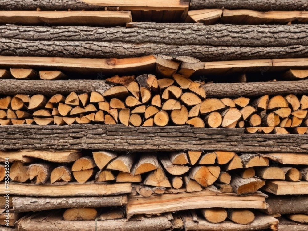Background of firewood stacked on top of each other. Background of firewood stacked on top of each other.