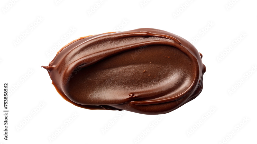 Chocolate cream isolated on transparent background. Chocolate cream isolated on transparent background.