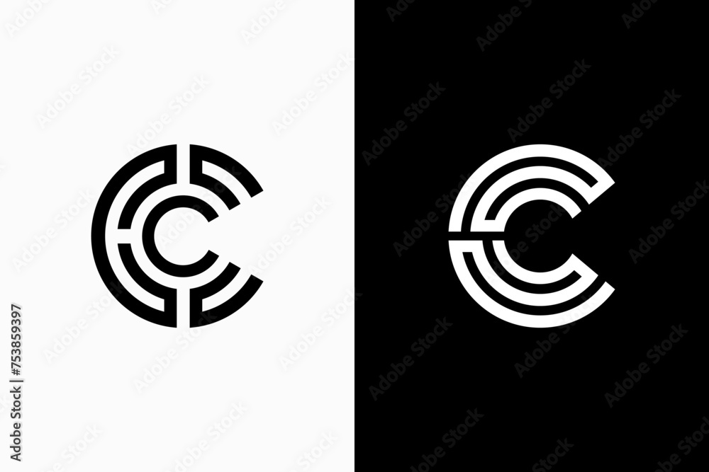 initial letter c geometric Vector Logo Premium initial letter c geometric Vector Logo Premium