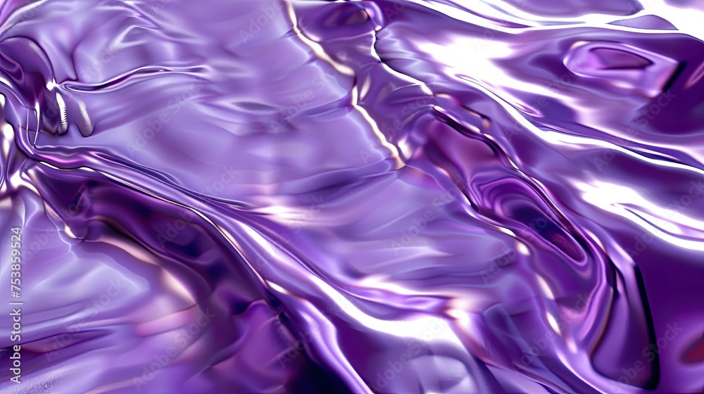 Obraz premium Texture Purple Scene, Purple Light Background, Liquid Fluide Refraction, Purple Sky, Chromatic Aberation Reflection