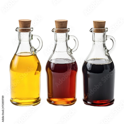 Vinegar isolated on transparent background