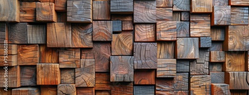 Diverse Wooden Wall Composition