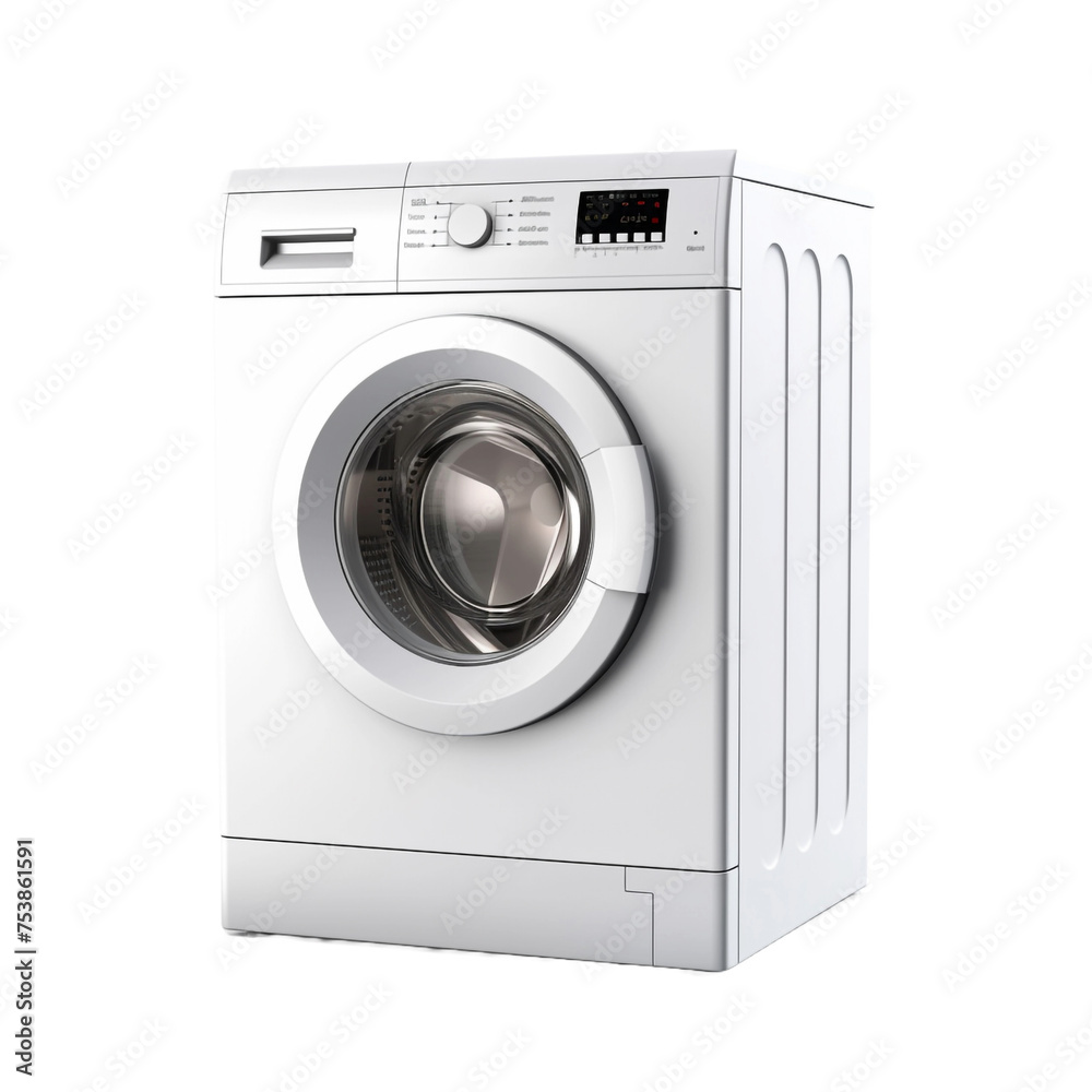 Washing machine isolated on transparent background Washing machine isolated on transparent background