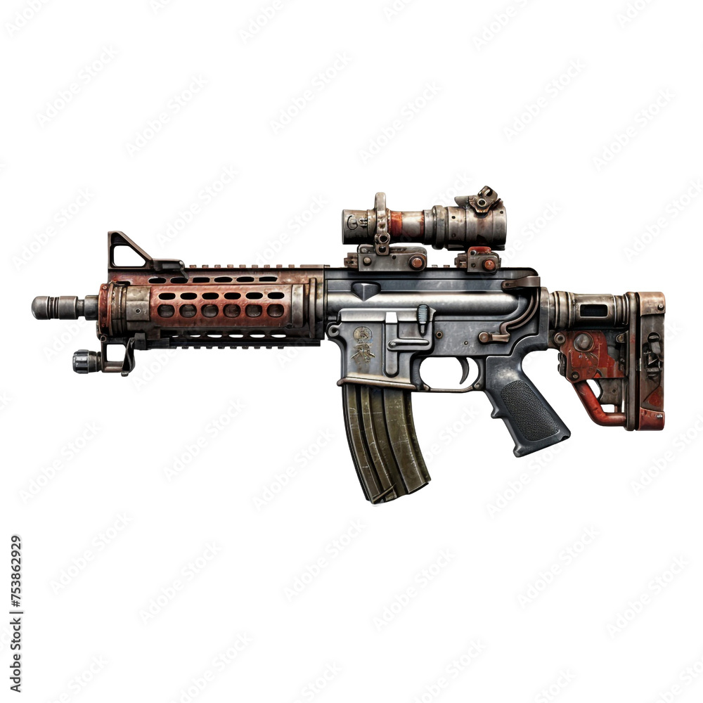 Weapon isolated on transparent background Weapon isolated on transparent background