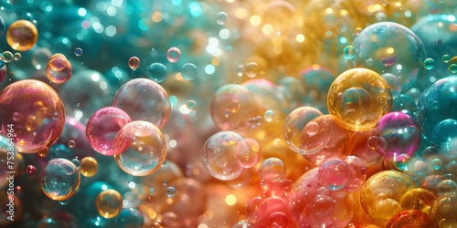 Bubble Art: A creative arrangement in various sizes and colors. Concept Bubble Art, Colorful Creations, Abstract Photography, Creative Arrangement