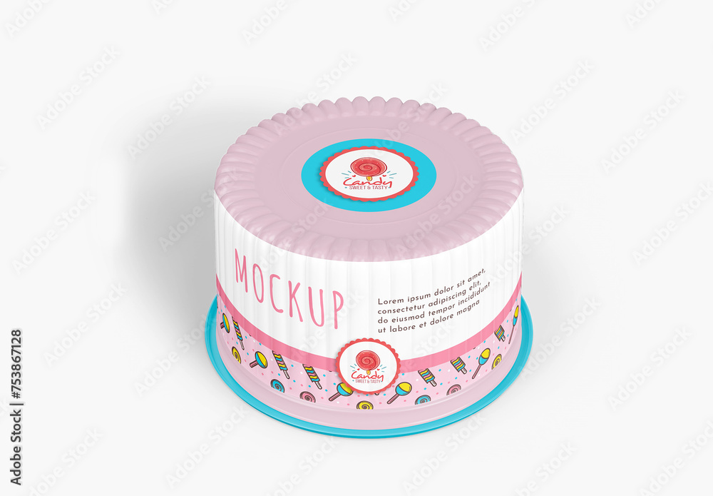 Cake Packaging Mockup Stock Template | Adobe Stock