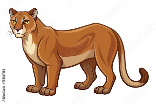 Cougar Vector Illustration Design