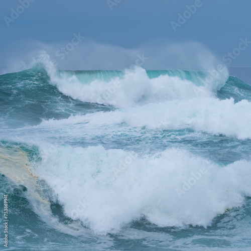 Storm surge with big waves. Santander Municipality. Cantabrian Sea. Cantabria. Spain. Europe © JUAN CARLOS MUNOZ