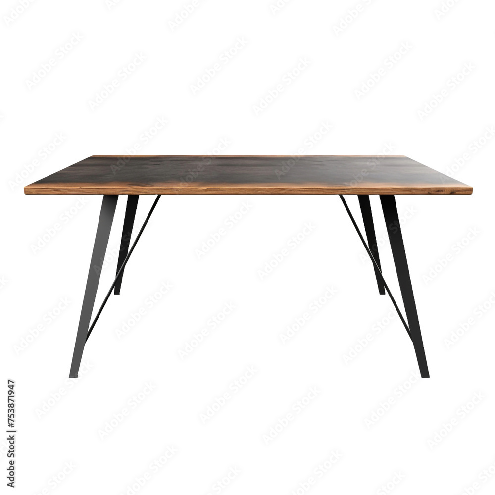 Table isolated on transparent background Table isolated on transparent background