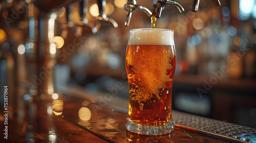 glass of beer on the table