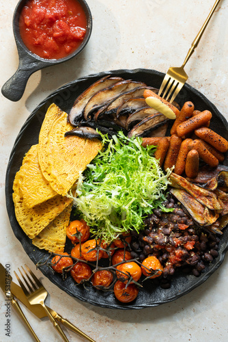 Vegan Alternative English Breakfast Plate photo
