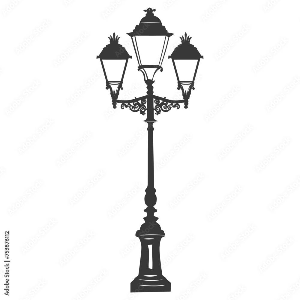 Silhouette Park lamp black color only