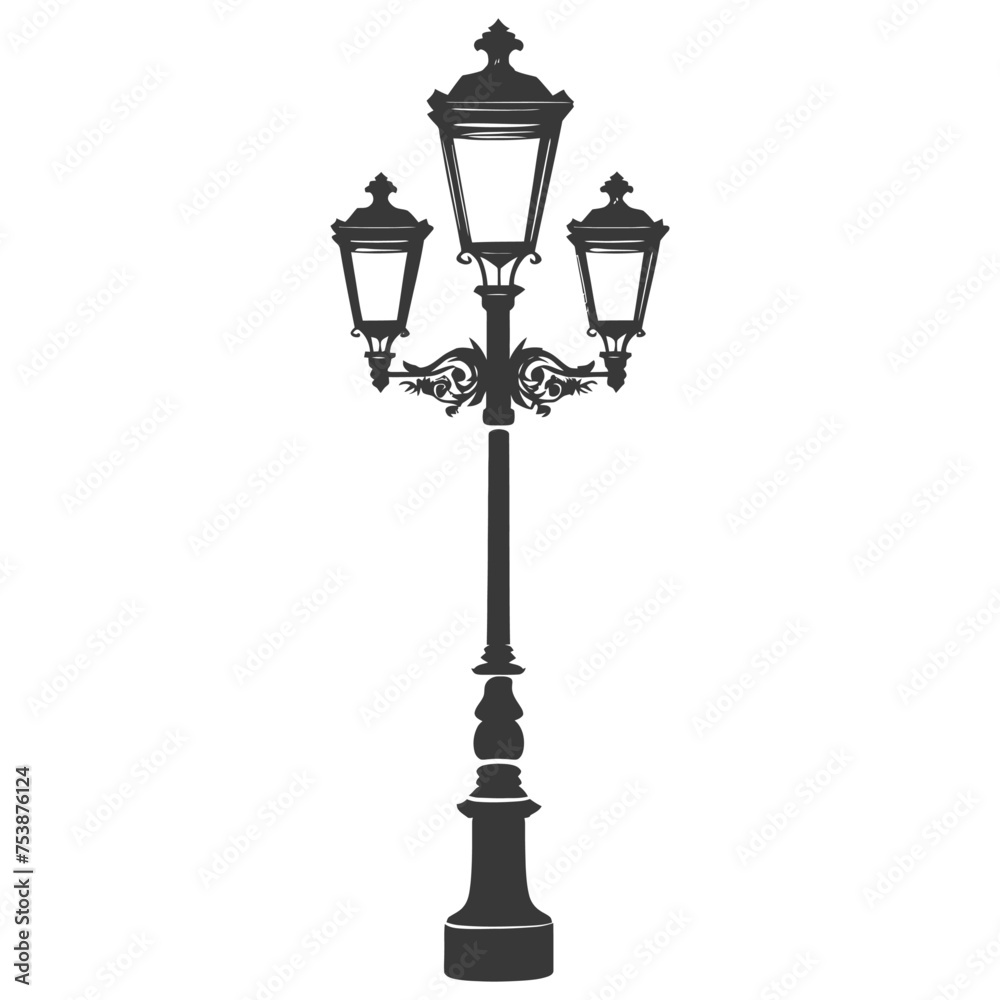 Silhouette Park lamp black color only