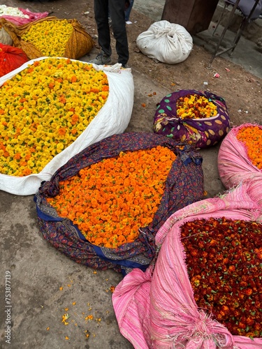 Flower market India Jaipur