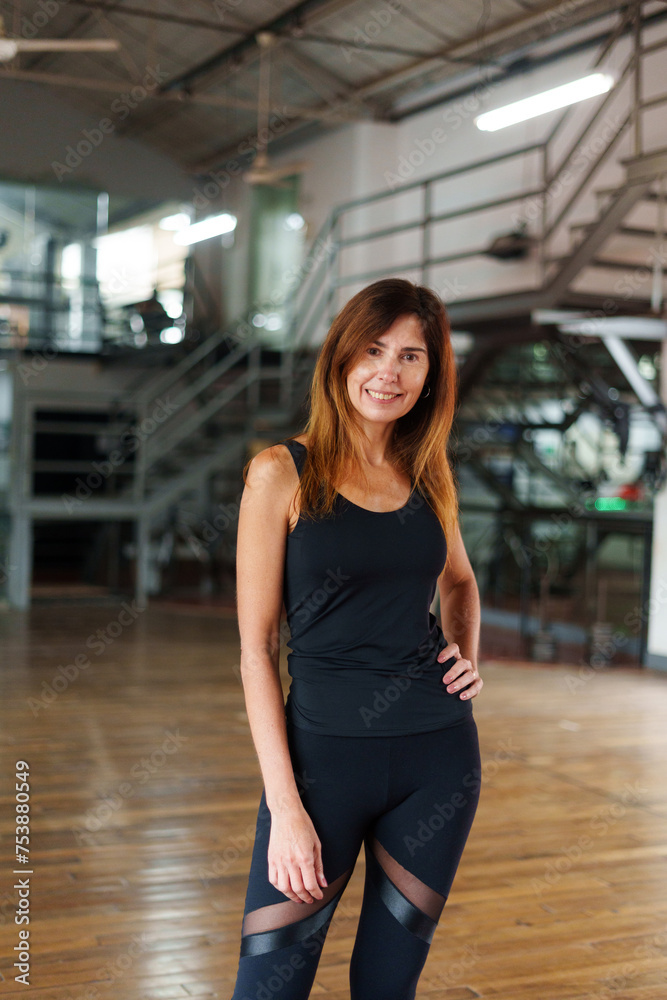Portrait Woman Dance Student In Studio Portrait Woman Dance Student In Studio