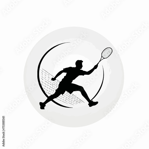 Logotipo de una silueta de tenis