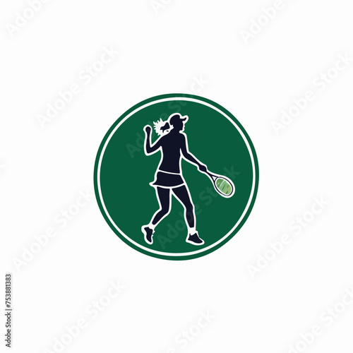 Logotipo de una silueta de tenis