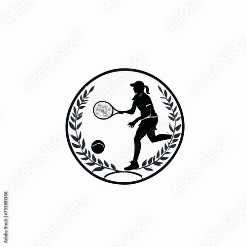 Logotipo de una silueta de tenis