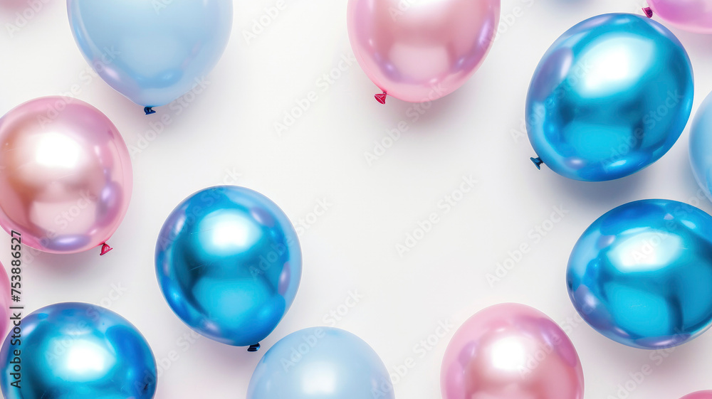 Festive background shiny balloons congratulatory copy space