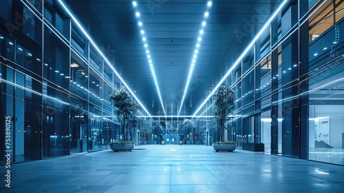 AI powered energy efficient lighting systems for buildings photo