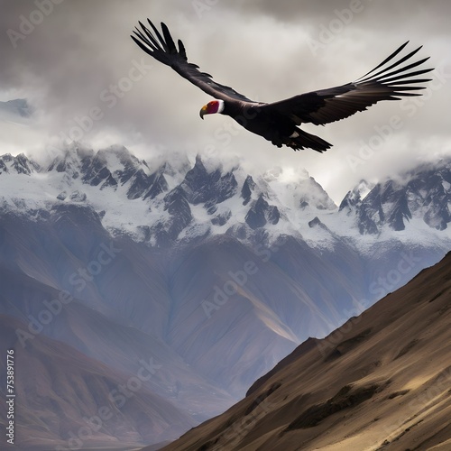 A Condor Flying over the Andes © Simon Edge