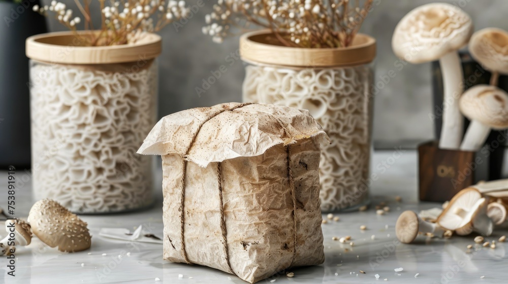 Sustainable packaging made from mushroom mycelium Sustainable packaging made from mushroom mycelium