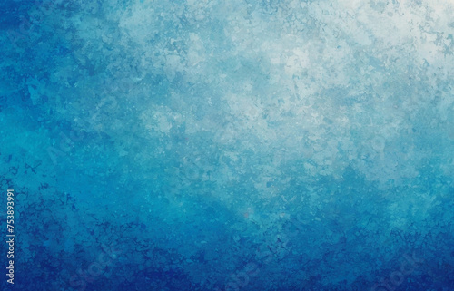 grunge background with rusty effect, Blue background with grunge texture, blue sky soft with white center, texture for design. Color gradient. Vector illustration. Light center, dark frame. Matte, shi photo