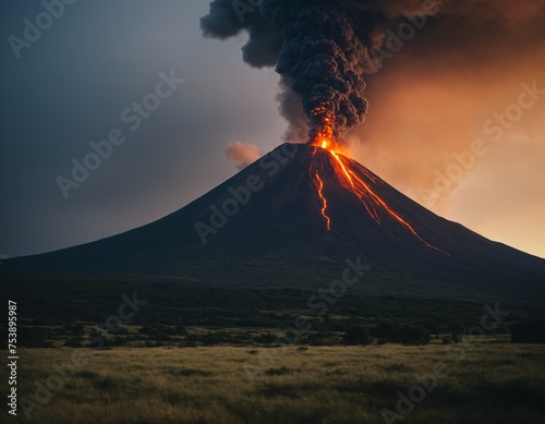 erupting volcano, lava © Embodyme