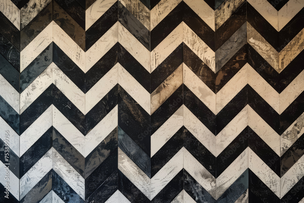 A pattern of chevrons with varying angles and shades A pattern of chevrons with varying angles and shades