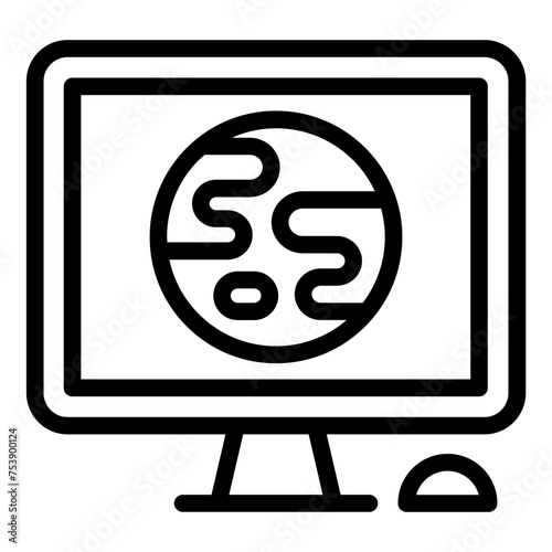 Computer Monitor geology earth software icon