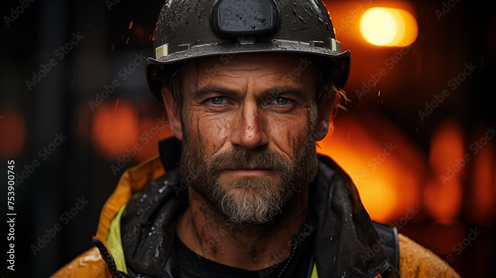 Portrait of a ma in uniform and helmet on the building background, concept of civil engineering Portrait of a ma in uniform and helmet on the building background, concept of civil engineering