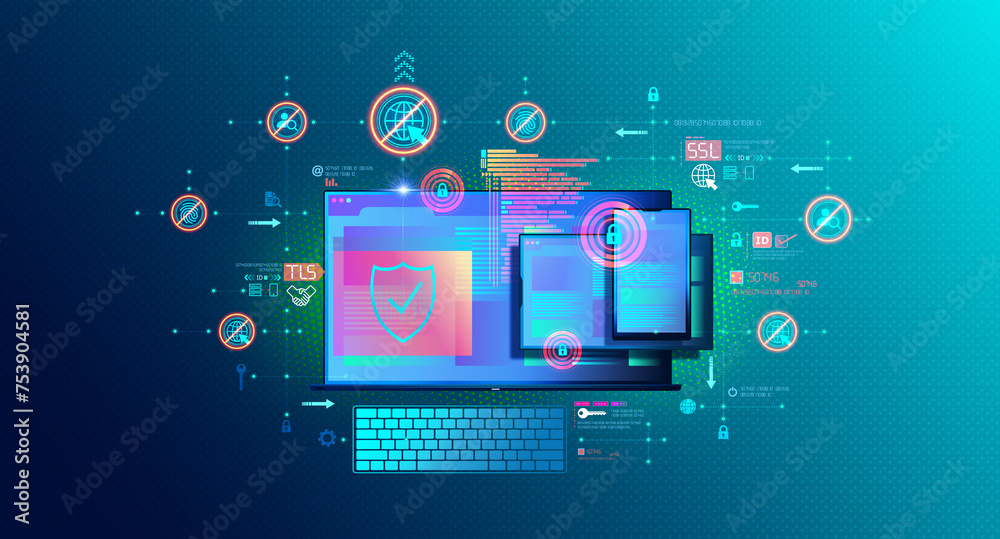 Anti-detect Browser - Conceptual Illustration Anti-detect Browser - Conceptual Illustration