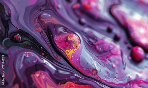 Fluid blob organic shapes highlighting the intricate details and textures of the abstract background