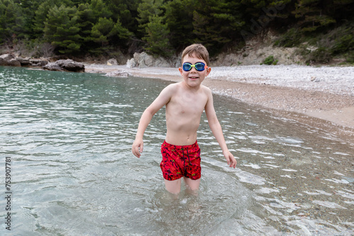 Kid ready to swim photo