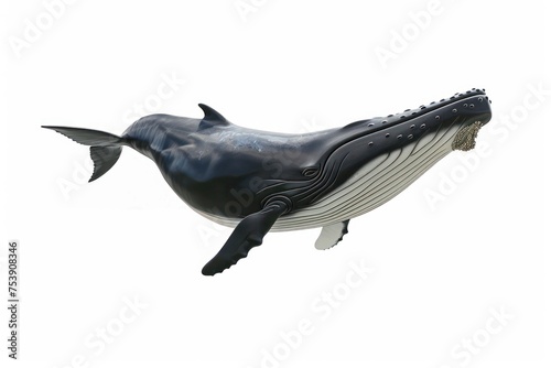 whale is shown on a white background © AAA