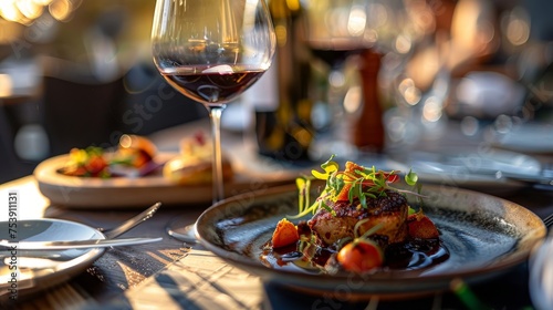 Red Wine and Gourmet Masterpieces